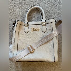 Juicy Couture cream Embossed crossbody